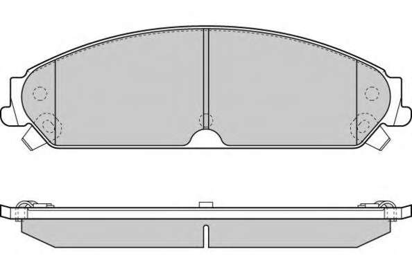 Комплект тормозных колодок, дисковый тормоз