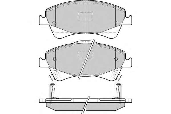 Комплект тормозных колодок, дисковый тормоз