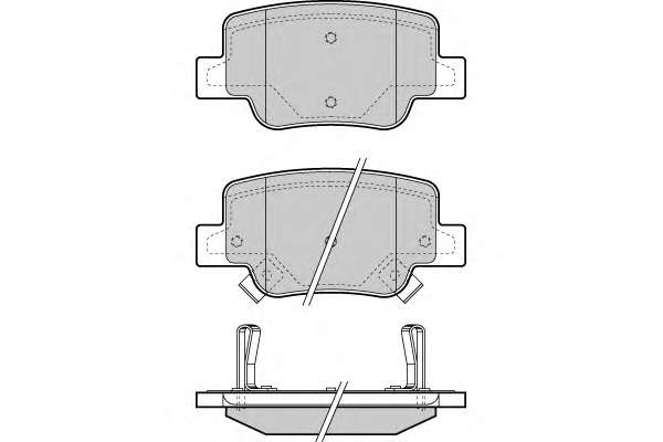 Комплект тормозных колодок, дисковый тормоз
