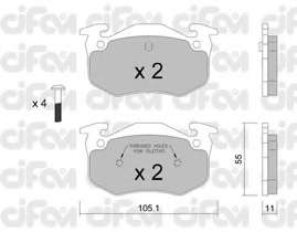 Комплект тормозных колодок, дисковый тормоз