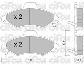 Комплект тормозных колодок, дисковый тормоз