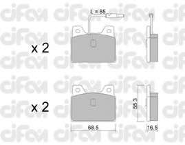 Комплект тормозных колодок, дисковый тормоз