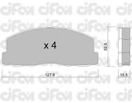 Комплект тормозных колодок, дисковый тормоз