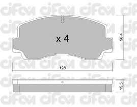 Комплект тормозных колодок, дисковый тормоз