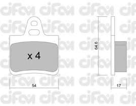Комплект тормозных колодок, дисковый тормоз