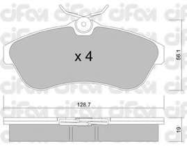 Комплект тормозных колодок, дисковый тормоз