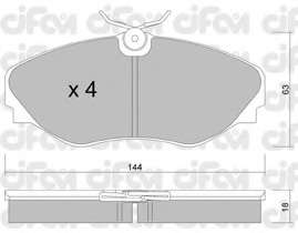 Комплект тормозных колодок, дисковый тормоз