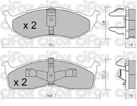 Комплект тормозных колодок, дисковый тормоз
