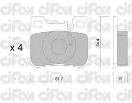 Комплект тормозных колодок, дисковый тормоз