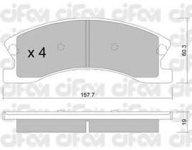 Комплект тормозных колодок, дисковый тормоз