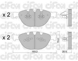 Комплект тормозных колодок, дисковый тормоз