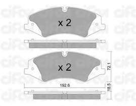 Комплект тормозных колодок, дисковый тормоз
