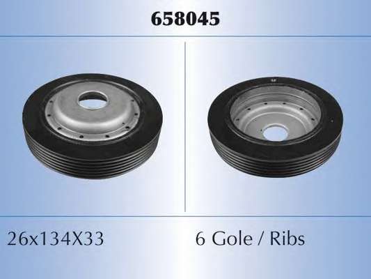 Ременный шкив, коленчатый вал