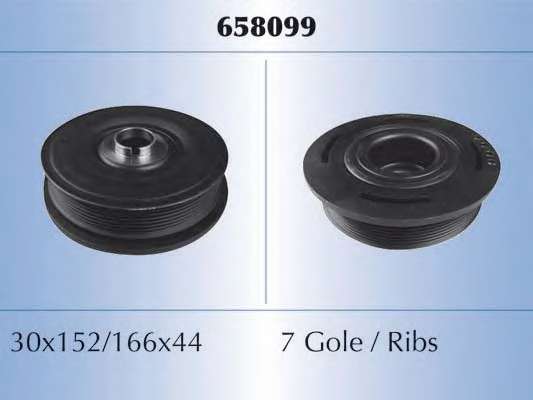 Ременный шкив, коленчатый вал