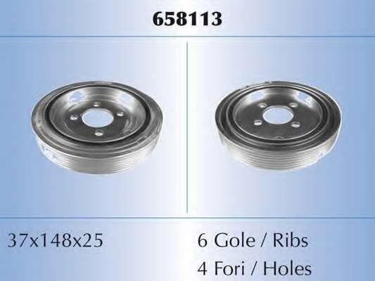 Ременный шкив, коленчатый вал
