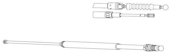 Трос, стояночная тормозная система