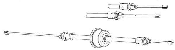 Трос, стояночная тормозная система