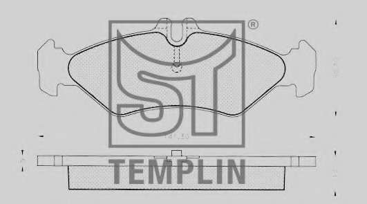 Комплект тормозных колодок, дисковый тормоз