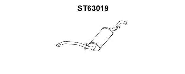 Глушитель выхлопных газов конечный