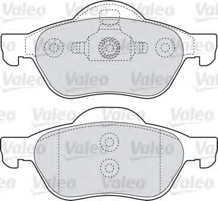 VALEO, 598652, Комплект тормозных колодок, дисковый тормоз