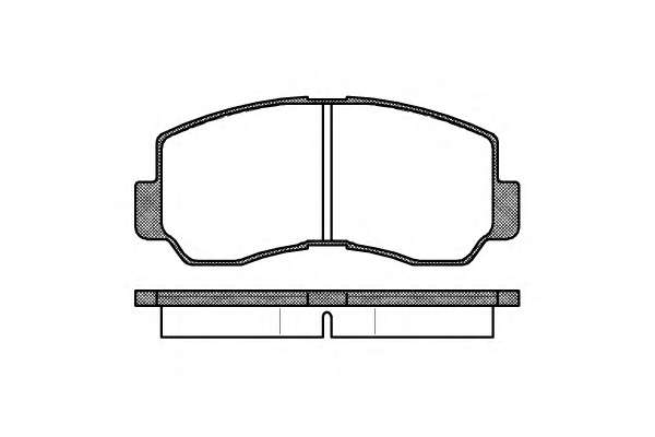 Комплект тормозных колодок, дисковый тормоз