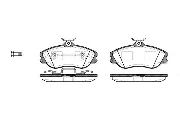 Комплект тормозных колодок, дисковый тормоз