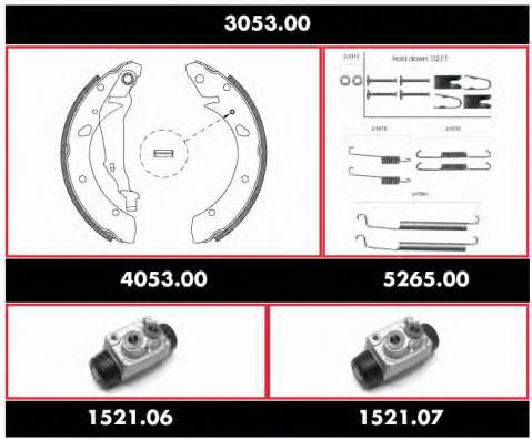 Комплект тормозов, барабанный тормозной механизм