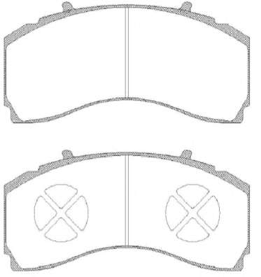 Комплект тормозных колодок, дисковый тормоз