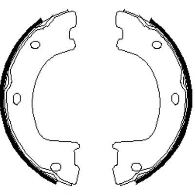 Комплект тормозных колодок, стояночная тормозная система