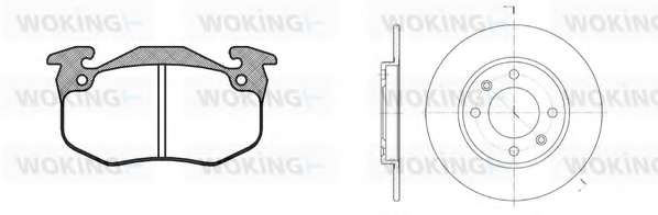 Комплект тормозов, дисковый тормозной механизм