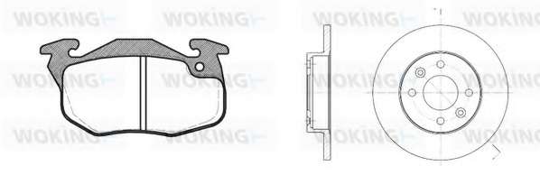 Комплект тормозов, дисковый тормозной механизм