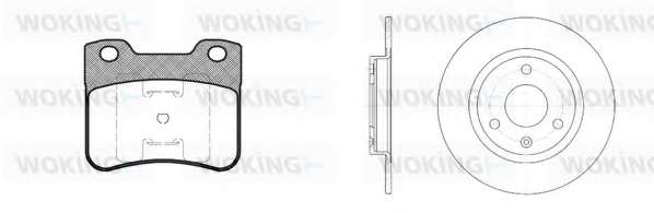 Комплект тормозов, дисковый тормозной механизм