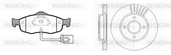 Комплект тормозов, дисковый тормозной механизм
