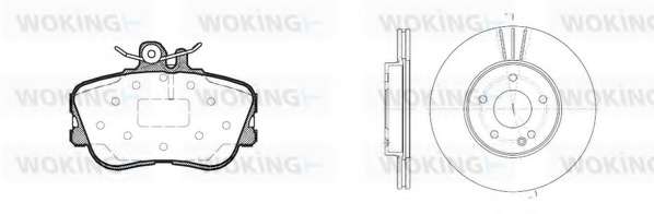 Комплект тормозов, дисковый тормозной механизм