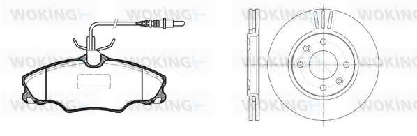 Комплект тормозов, дисковый тормозной механизм