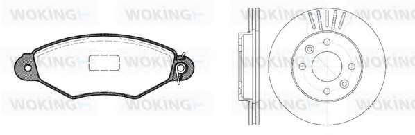 Комплект тормозов, дисковый тормозной механизм
