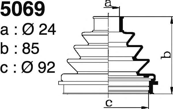 Комплект пылника, приводной вал