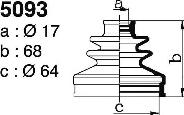 Комплект пылника, приводной вал