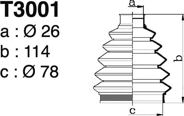 Комплект пылника, приводной вал