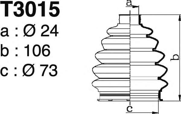 Комплект пылника, приводной вал