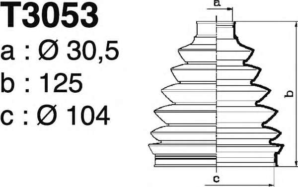 Комплект пылника, приводной вал