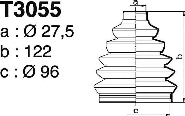 Комплект пылника, приводной вал