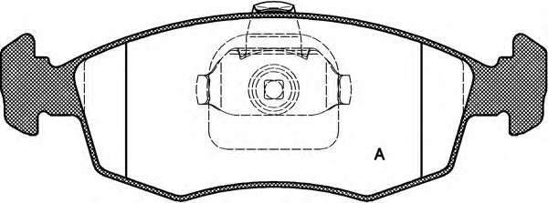 Комплект тормозных колодок, дисковый тормоз