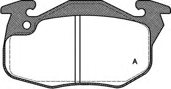 Комплект тормозных колодок, дисковый тормоз