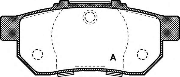 Комплект тормозных колодок, дисковый тормоз