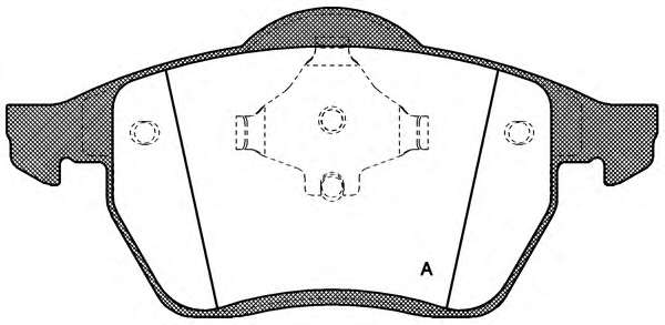 Комплект тормозных колодок, дисковый тормоз