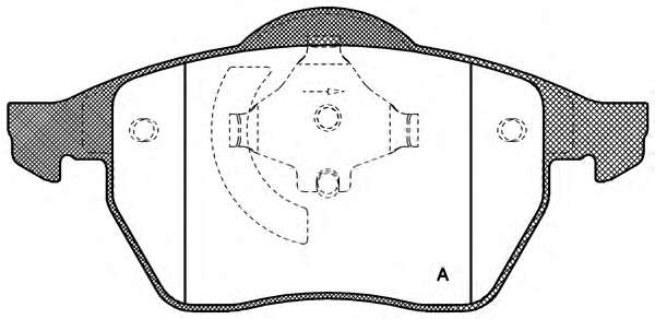 Комплект тормозных колодок, дисковый тормоз