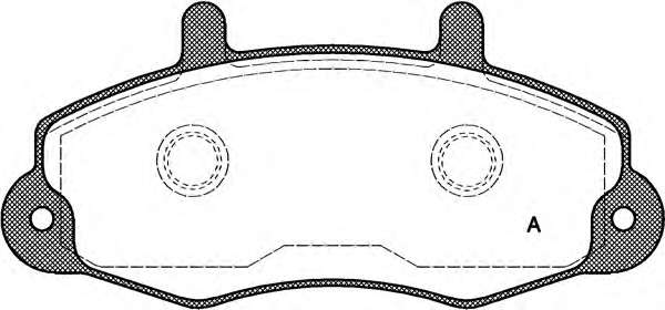 Комплект тормозных колодок, дисковый тормоз