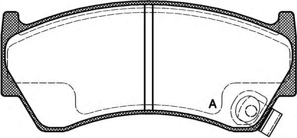 Комплект тормозных колодок, дисковый тормоз