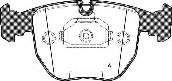 Комплект тормозных колодок, дисковый тормоз